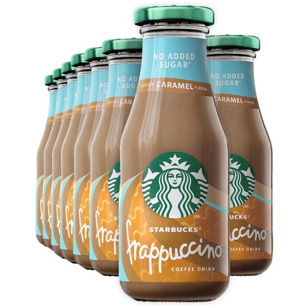 8kpl Starbucks Frappuccino Caramel No Added Sugar kahvijuoma 250ml
