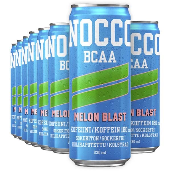 24kpl NOCCO BCAA Melon Blast energiajuoma 330ml