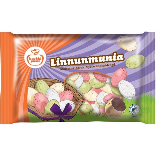 Karkkipussi Linnunmunia maitosuklaarae 184g