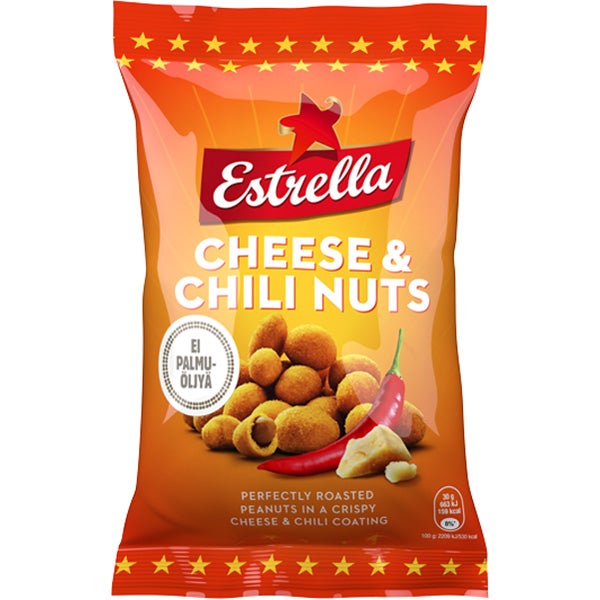 Estrella Cheese & Chili pähkinäsnacks 140g