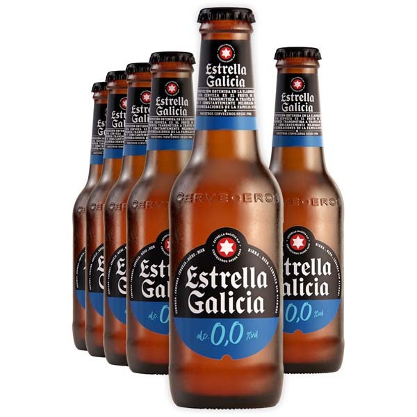 6kpl Estrella Galicia alkoholiton olut 0,0% 250ml