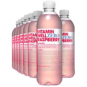 Vitamin Well Zero Raspberry vitaminoitu hiilihapoton juoma 500ml