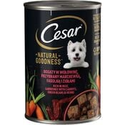 Cesar Natural Goodness Härkää ja Porkkanoita koiran märkäruoka 400g