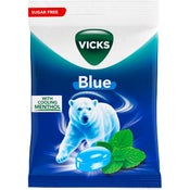 Vicks Blue Sugar Free kurkkupastilli 72g