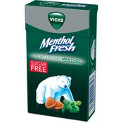 Vicks Menthol Fresh sokeriton kurkkupastilli 40g