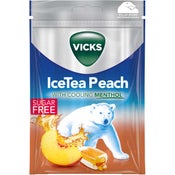 Vicks IceTea Peach kurkkupastilli 72g