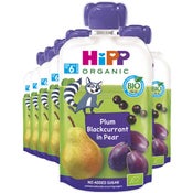 HiPP Smoothie Päärynää, Luumua & Mustaherukkaa hedelmäsmoothie 6kk luomu 100g