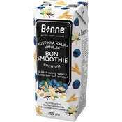 Bonne BonSmoothie Mustikka-kaura-vanilja välipalajuoma 250ml