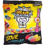 Brain Blasterz Sour Wormz kirpeä makeissekoitus 100g
