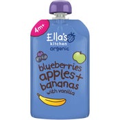 Ella's Kitchen Mustikka-omena-banaani-vanilja sose 4kk luomu 120g