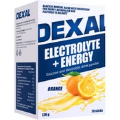 Dexal Electrolyte+Energy glukoosi-elektrolyyttijuomajauhe 20ps/120g