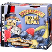 Mehukatti Mustikka-Vadelma hedelmävälipala 4x90g