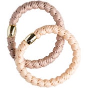 2 kpl, Cailap Hiuslenkit beige/persikka
