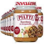 Piltti Kasviksia ja Stroganoffia lastenateria 12kk 200g