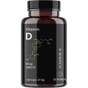 Qi Nordic D-vitamiini 50μg ravintolisä 150tabl/37,5g