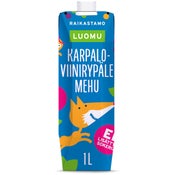 Raikastamo karpalo-viinirypälemehu luomu 1l