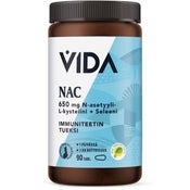 Vida NAC 650 mg + seleeni ravintolisä 90tabl/75g