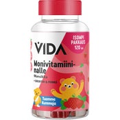 Vida Monivitamiininalle mansikka ravintolisä 120kpl/240g