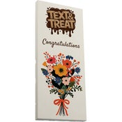 Text & Treat Congratulations Flowers maitosuklaalevy 85g