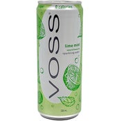 Voss Lime Mint maustettu hiilihapotettu vesi 330ml