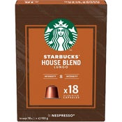 Starbucks Nespresso House Blend kapselikahvi 18x5,72g