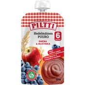 Piltti Hedelmäinen Puuro Omena-mustikka lasten valmispuuro 6kk 110g