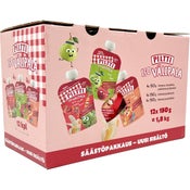 Piltti Iso Välipala hedelmäsoselajitelma 1,5v+ annospussi 12x150g