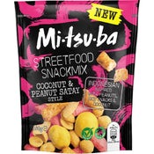 Mitsuba Streetfood Coconut & Peanut Satay pähkinäsekoitus 140g