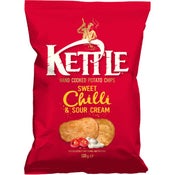 Kettle Chips Sweet Chilli & Sour Cream perunalastu 130g