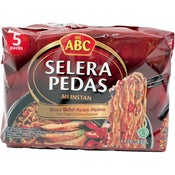 5 kpl, mi ABC Selera Pedas Hot Chicken nuudeli 5x70g