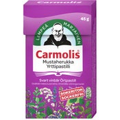 Carmolis Mustaherukka yrttipastilli 45g