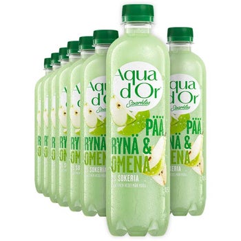 Aqua d'Or Sparkles Päärynä ja omena kivennäisvesi 500ml